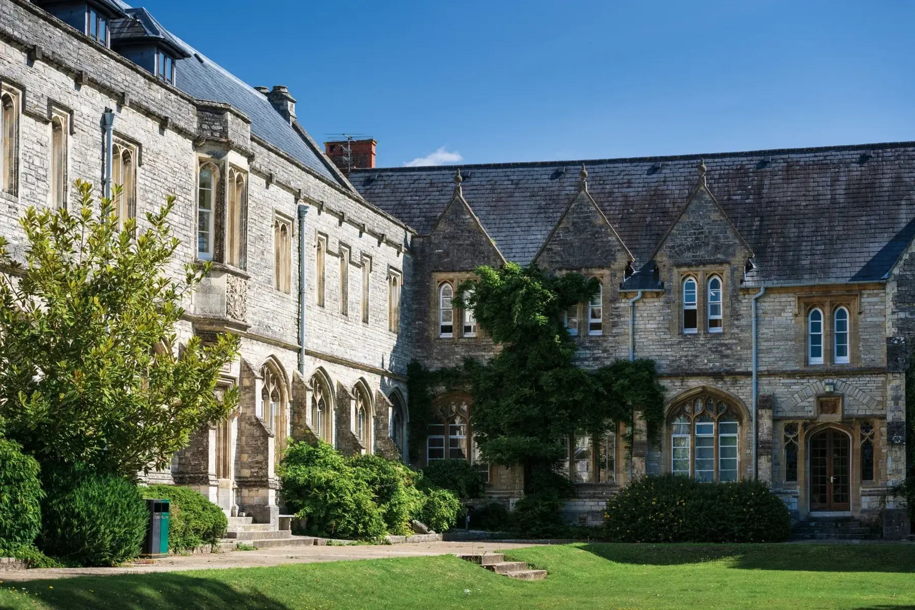 Historic campus building at the University of Chichester